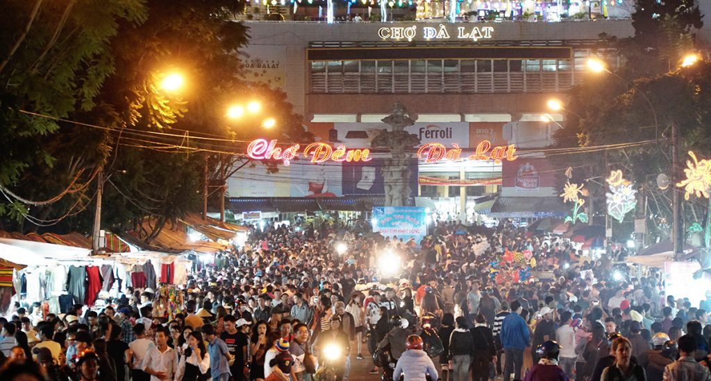 Dalat Night Market on Tet holiday