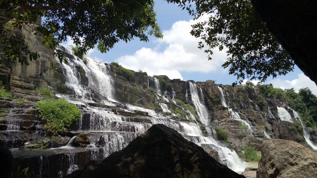 Pongour Waterfall is a tourist destination located on the outskirts of Dalat city